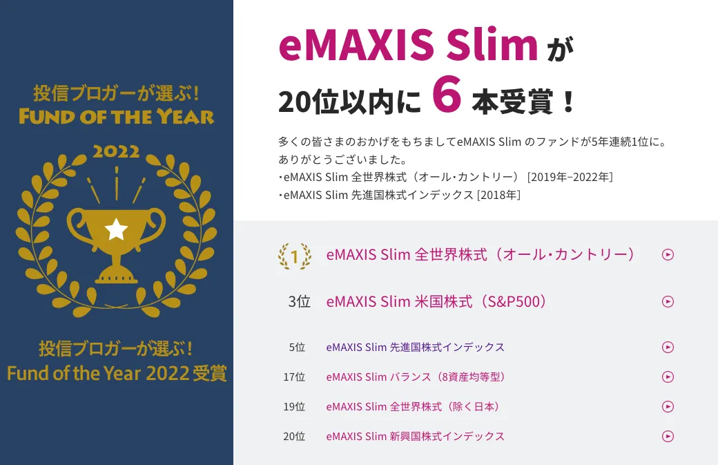 eMAXIS-Slim_prize